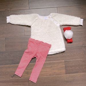 Nordstrom baby 12 month set with baby bling headband VGUC